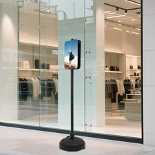 Floorstanding Dual-Sided Sign Holder Stand For Indoor and Outdoor Use