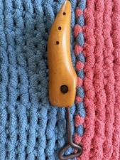 Vintage Wooden Shoe Stretcher with Metal Handle