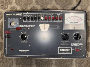 Vintage Sprague TEL-OHMIKE Model TO-6 A Capacitor Analyzer, Untested, Powers On