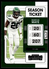 2021 Panini Contenders Season Ticket Marcus Maye New York Jets #74