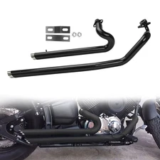 Straight Drag Exhaust Pipes System Kits For Yamaha V Star 1100 XVS1100 1999-2009