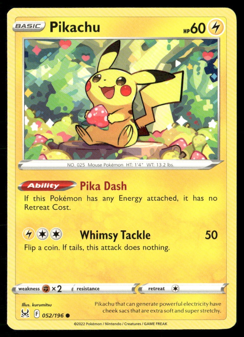 Pikachu Says NoFakes[英語版] エルサ Pikachu Lost Origin 052 Common Pokemon Near Mint | eBay