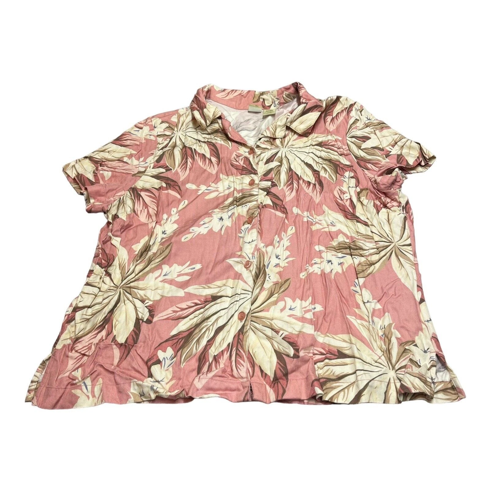 Islander Hawaiian Floral Button Down Shirt Men’s Size XL