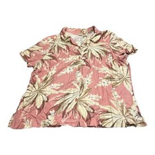 Islander Hawaiian Floral Button Down Shirt Men s Size XL
