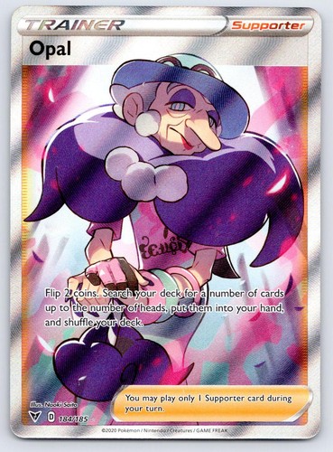Opal 184/185 Ultra Rare Vivid Voltage Pokemon Holo Near Mint