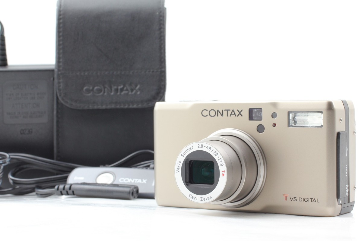 N MINT w/ Case] Contax TVS Digital Camera 5.0MP Carl Zeiss