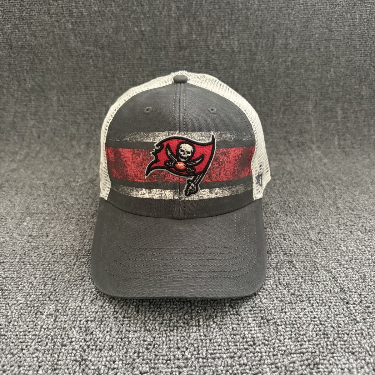 '47 Brand Tampa Bay Buccaneers Trucker Snapback Charcoal Red OSFA Hat
