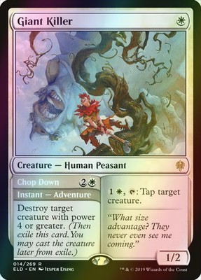 MTG Giant Killer // Chop Down Promopack Stamped Foil ** ELD Promos ** English