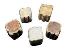 Victorian Tudor Five stones game .  Found in the river Thames in London .