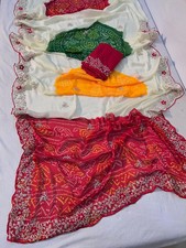 Saree Blouse Bollywood Party Wear Indian Pakistani New Sari Wedding Designer