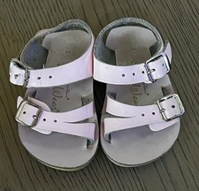 Pink Sunday Salt Water Baby Toddler Girl Sandals Size 2 Pink Patent VGUC