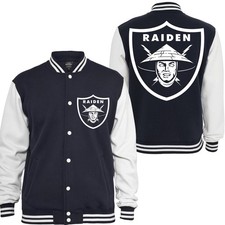 Raiden Herren Collegejacke Fun-Kult-Video Game get Over here Mortal Kombat
