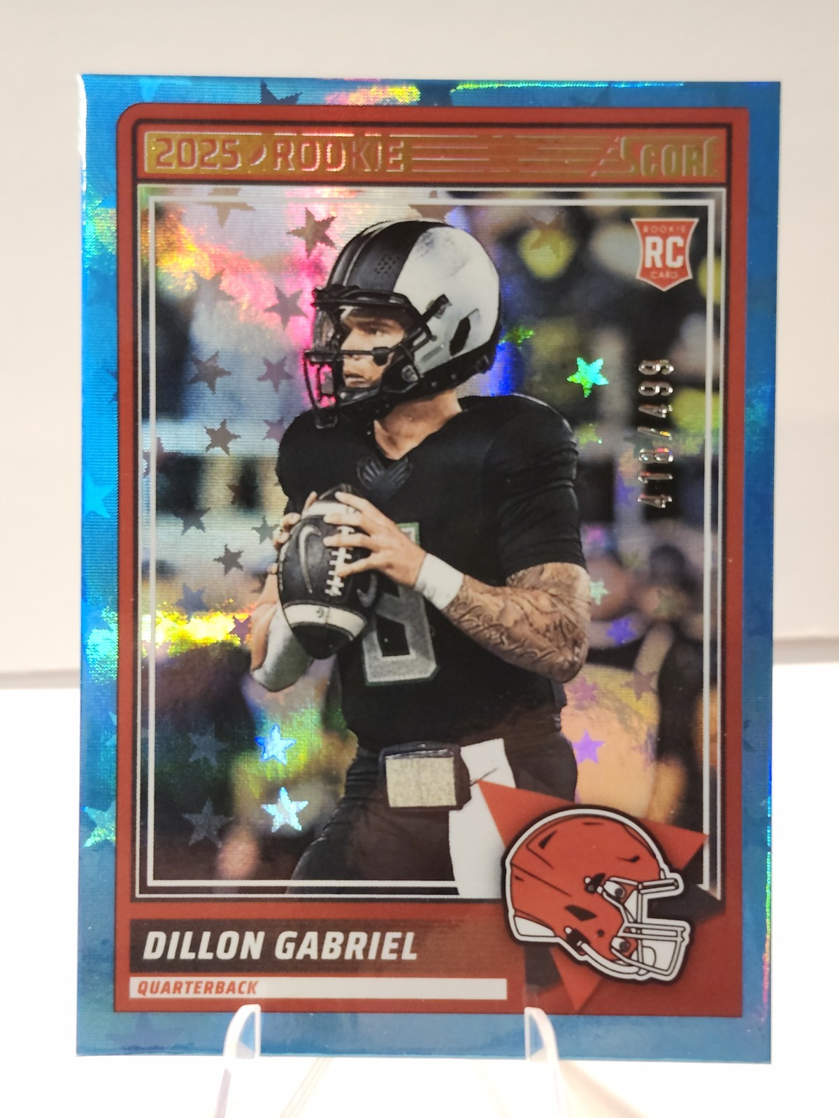 2025 Panini Score Rookie Dillon Gabriel Blue Stars /499 #41 (RC) Browns