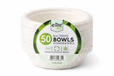 e‑Lite® Bagasse Disposable Bowls 6oz & 12oz | Small to Large Eco Friendly Bowls