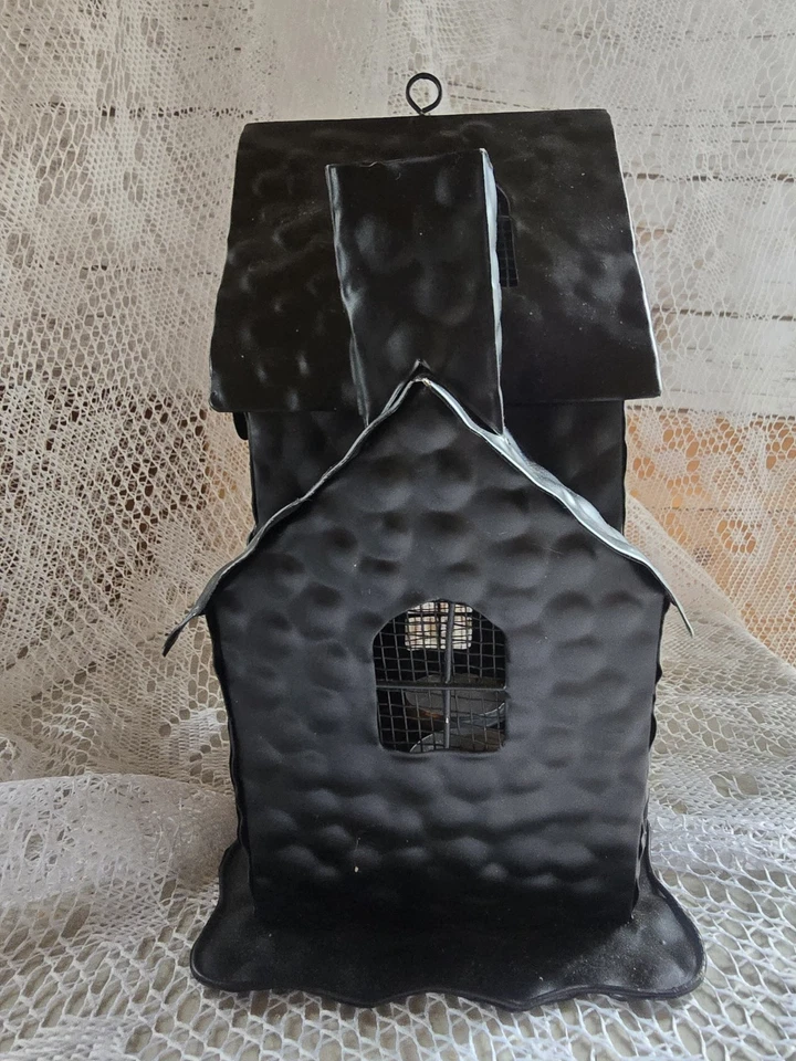 Spooky Gothic 黑色金属屋灯饰蜡烛灯万圣节装饰  — 第 4/4 张图片