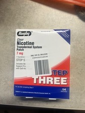 Rugby Nicotine Transdermal System Patch Step 3 7mg