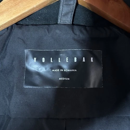 Vollebak Planet Earth Jacket Medium Black Waxed Cotton Beeswax Utility Coat image 6