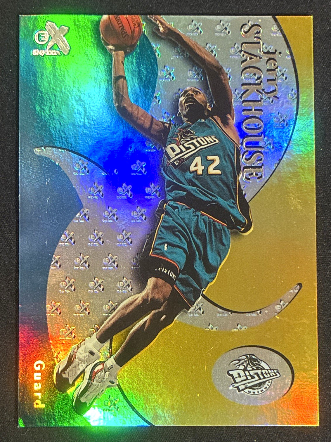 SkyBox 1999-00 E-X Grand Jerry Stackhouse #51 Detroit Pistons
