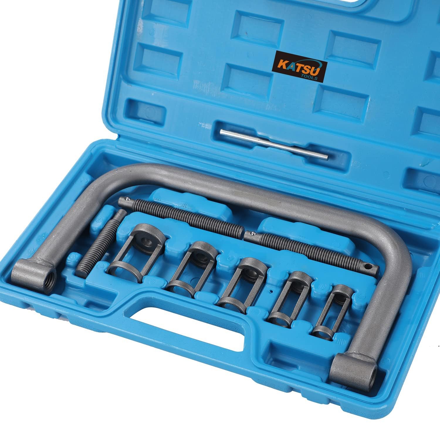 Compressore Portatile Katsu Kit Molle Valvole 5 in 1 per Auto Furgoni Moto Gonfi - Miniatura 9