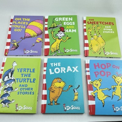 Dr Seuss Hardcover Book Bundle 6 Set Green Eggs Ham Lorax Childrens Kids Stories