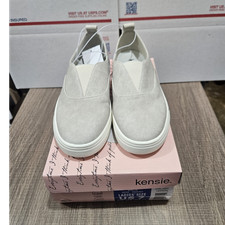 Kensie Comfort Slip-On Beige Fabric Women's Shoes Size 7 Flat Casual