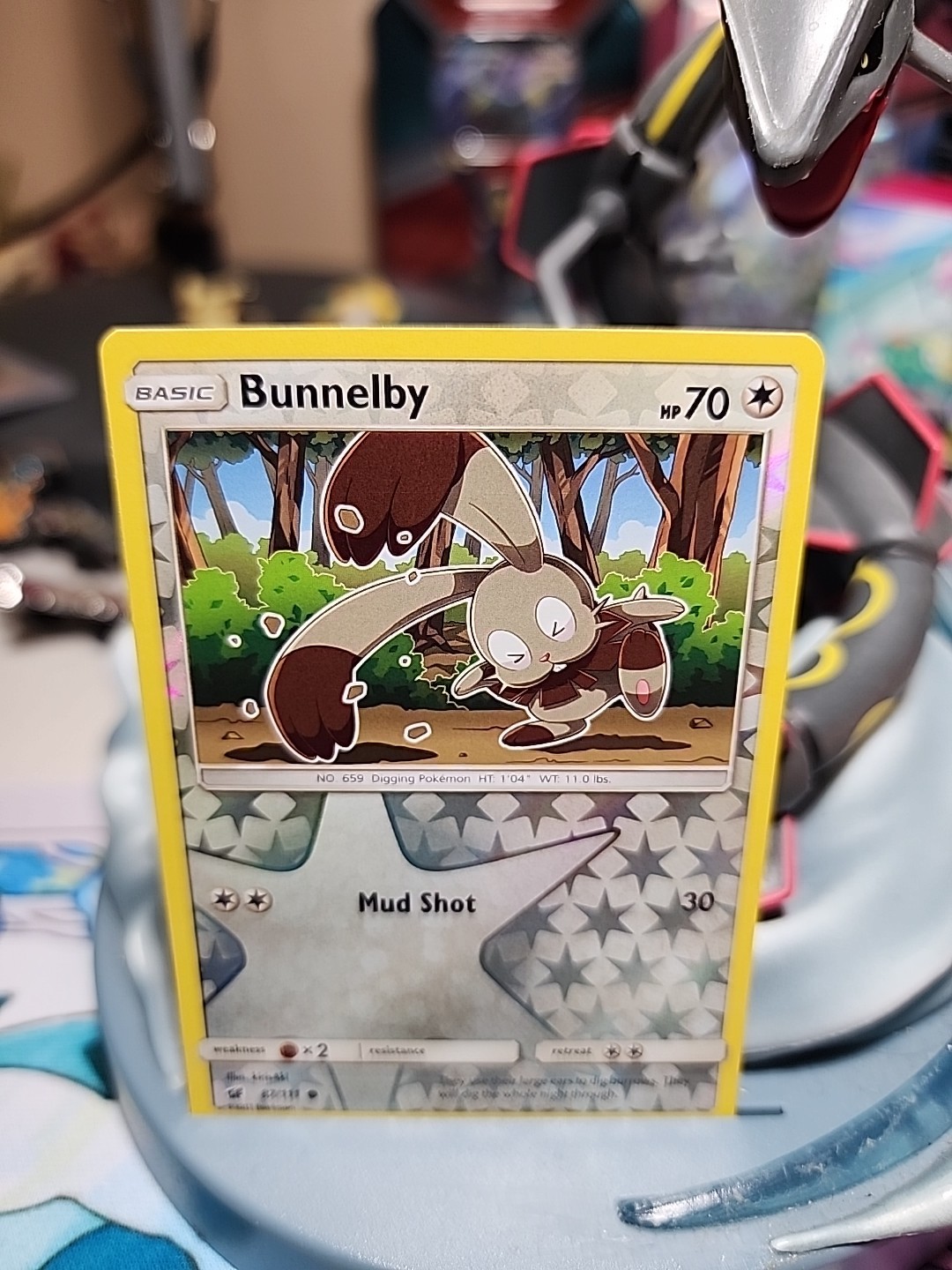 Bunnelby 87/111 Crimson Invasion Reverse Holo Common Pokemon Card Pokémon TCG