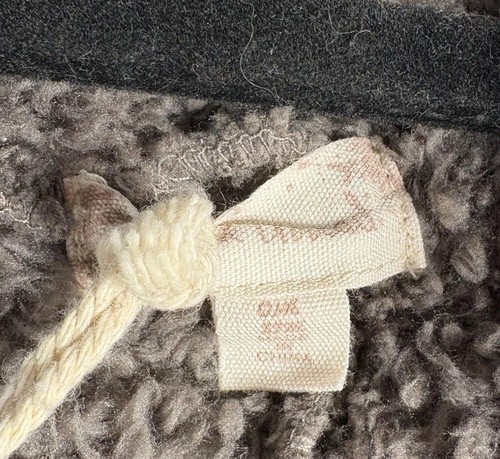 Hem & Thread Hooded Coat Gray One Size Pit To Pit 25” Length 30” New - Picture 3 of 4