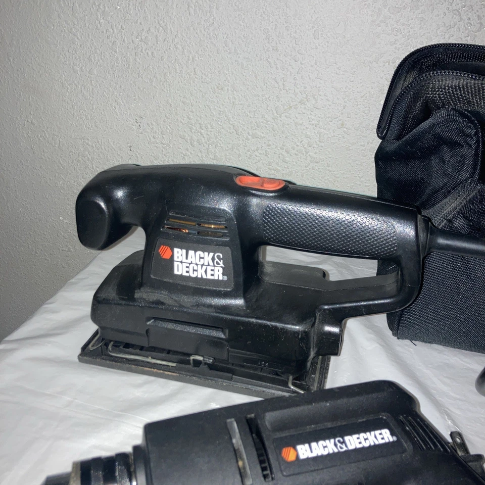 Black & Decker Corded Drill Jigsaw and Sander w/carrier – Tested & Ready for Use - Image 3 of 4