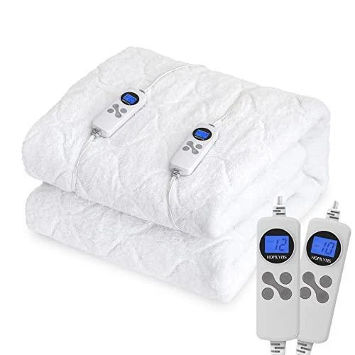 HOMLYNS Electric Heated Mattress Pad Queen Size Dual Control 10 Heating  Levels | eBay