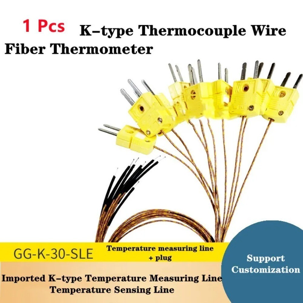 Temperature Instrument Furnace Measuring Probe Fiber Thermocouple Wire