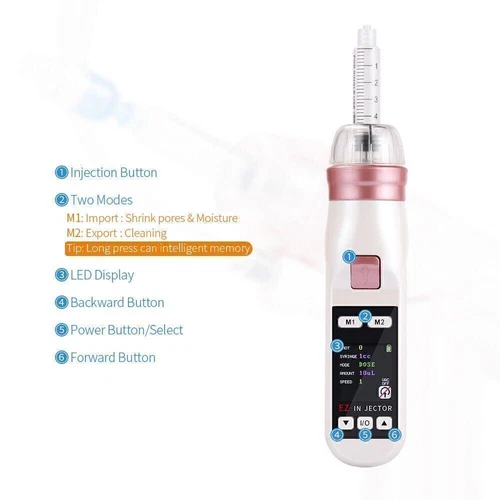 Mesotherapie Pistole Gerät Hydrolifting Waffe EZ Unterdruck Meso Wasserinjektor - Bild 9 von 13