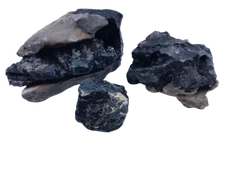 Melaluca Black And White Thick Line Aquarium Stone 22 Lb (10 Kilo), Rocks