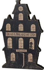 Dead Breakfast Inn Primitives by Kathy Chunky House Sitter Halloween Decor