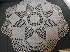 Vintage Creamy Crochet Placemat Diameter: 47cm Ideal Centerpiece B7-107