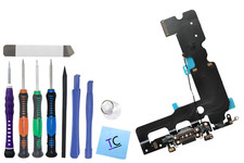 New Black Charger Charging Port Flex Cable for iPhone 7 Plus with Pro Repair Kit
