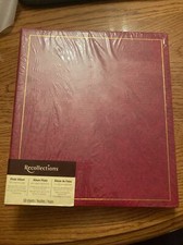 Recollections New In Plastic Photo Album Book Red 50 Sheets with magnetic pages