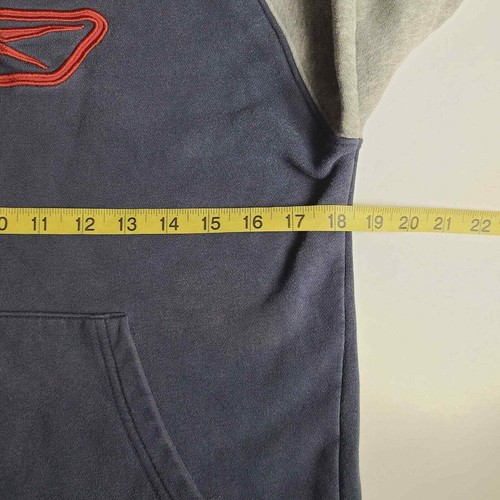 Reebok Youth Size Medium (10-12) Vintage Navy Hoodie Embroidered Logo Sweater - Picture 4 of 8