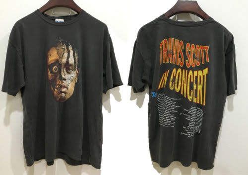 Travis Scott Rodeo Tour Black Short Sleeve Cotton T-shirt Travis Scott Rodeo Tour Black Short Sleeve Cotton T-shirt