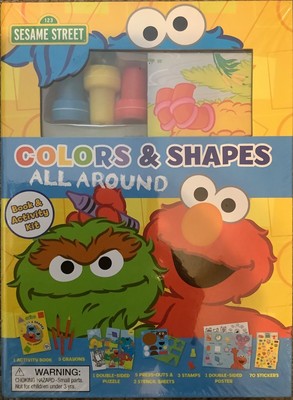Sesame Street: Colors and Shapes All Around Book Activity Kit Same Day Ship !