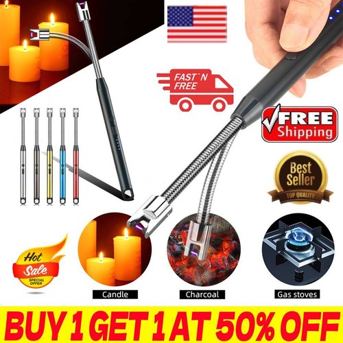 Electric Lighter Arc USB Rechargeable Candle BBQ Electronic Flameless Plasma