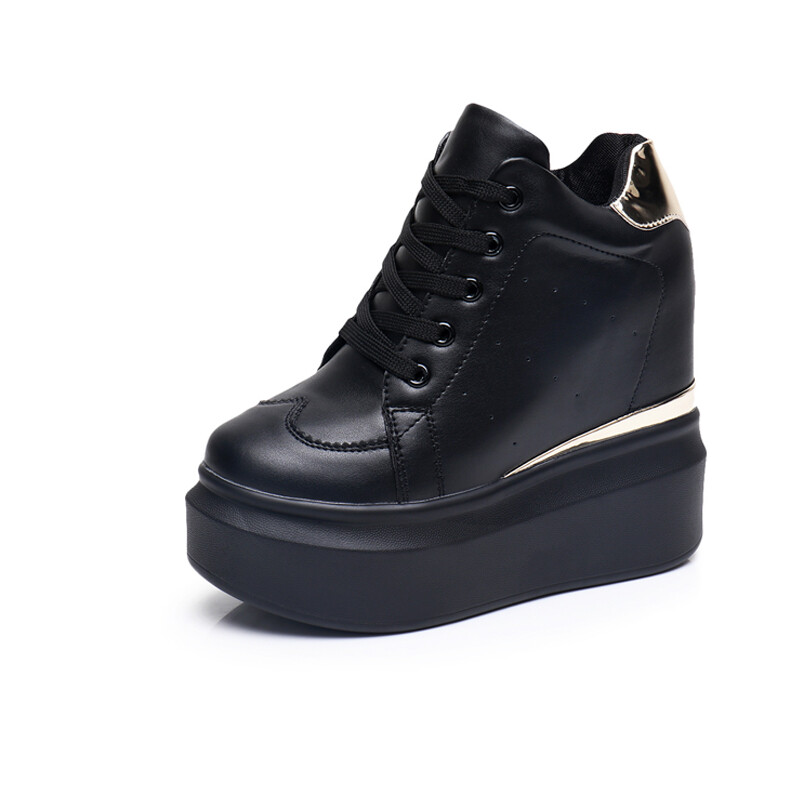 Womens Fashion Sneakers Breathable Hidden Wedge Heel Sport