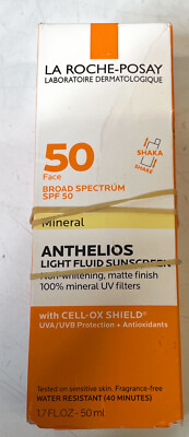 La Roche Posay SPF 50 Anthelios Mineral Sunscreen, 1.7oz, Lot 2, Exp 10/2026