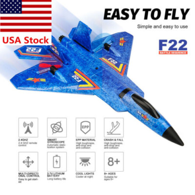 F22 Fighter 2.4GHz Remote Control Plane Glider Airplane EPP Foam RC Plane Toy