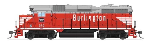 Broadway Limited HO 9132 EMD GP30, CBQ 970, Chinese Red, Paragon4 Sound/DC/DCC - Afbeelding 1 van 2