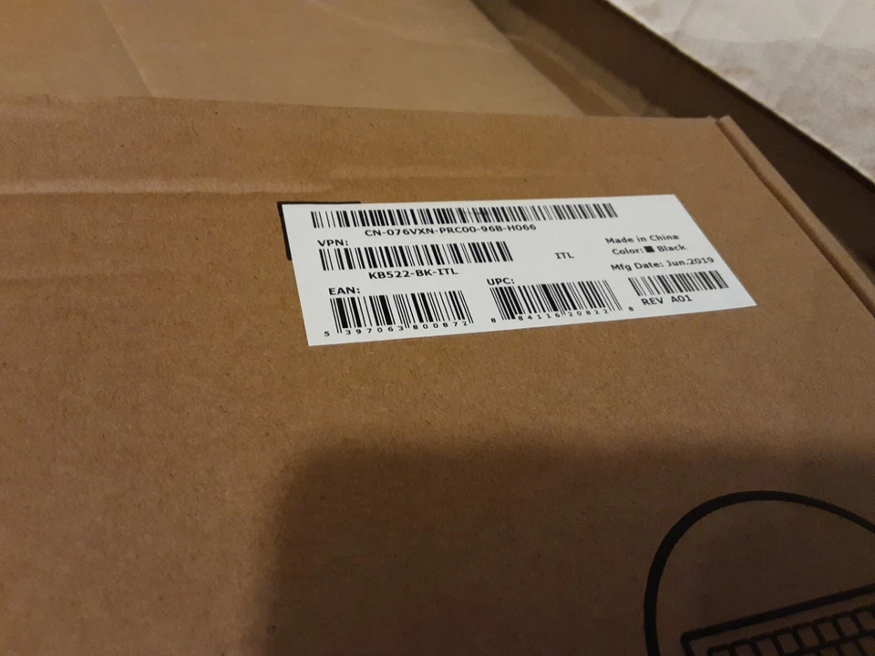 Dell kb522-BK-ITL wired business multimedia USB keyboard - Black ITALY - Image 2 of 3