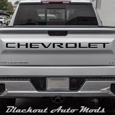 Matte Black Vinyl Tailgate Letters 2019-2026 Silverado Inserts 1500 2500 3500
