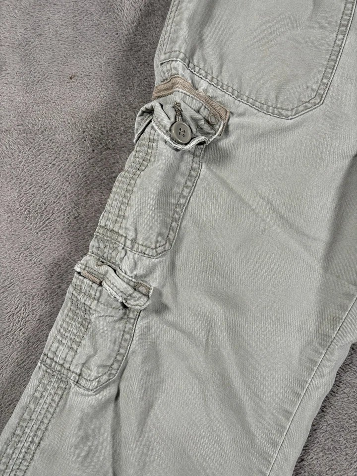 VINTAGE No Boundaries Cargo Pants Womens 32x32 Wide Leg Low Rise Baggy Flap Y2K - Image 3 of 4