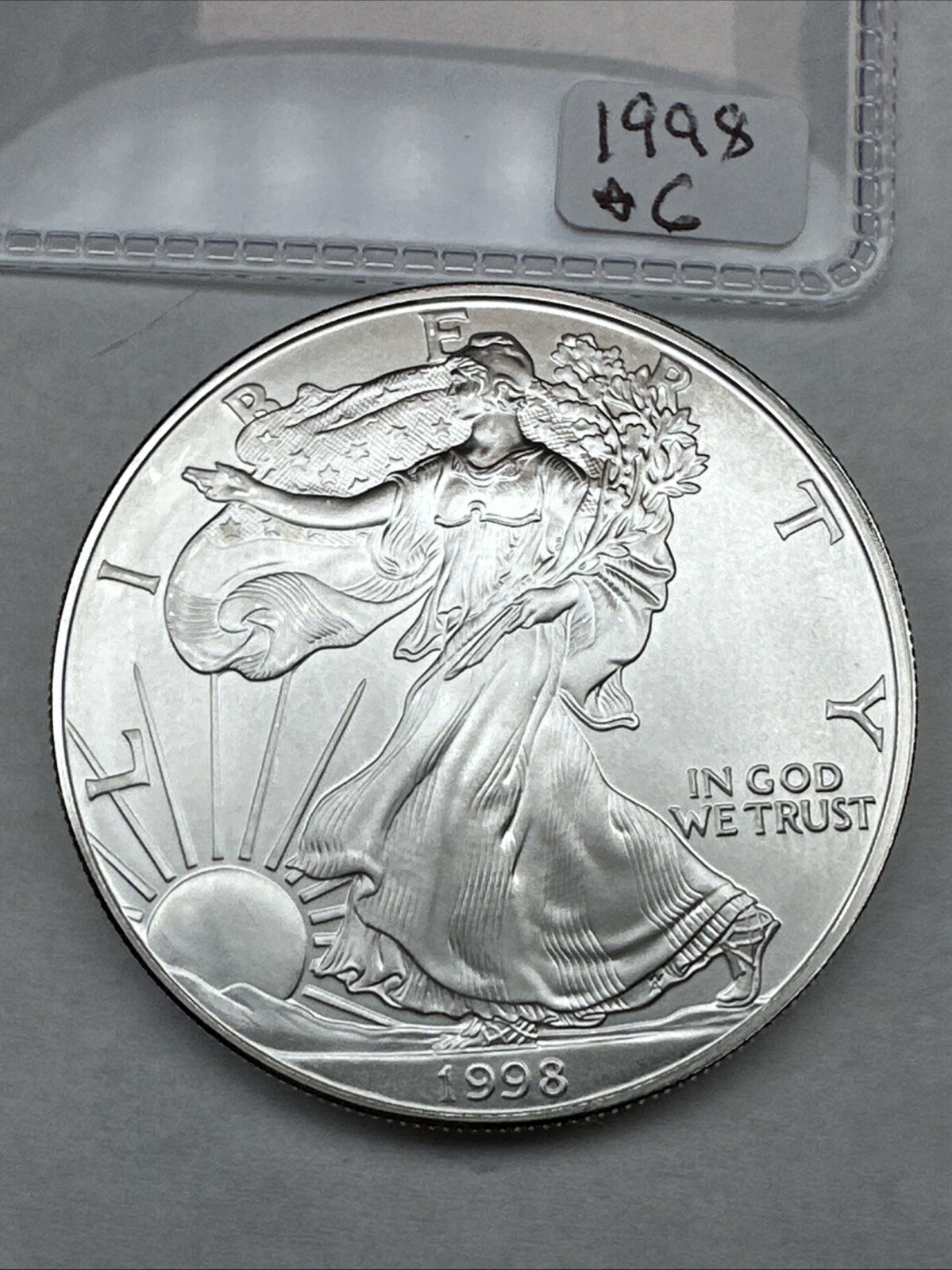 Better Date 1998 American Silver Eagle 1 T Oz .999 Fine Silver Uncirculated BU