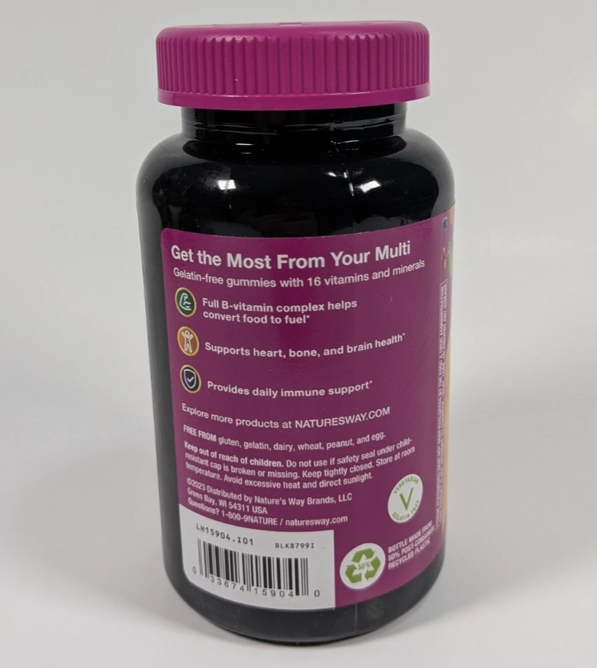 Nature's Way Alive! Mujer 50+ Gomitas Multivitamínicas 60 Ct Exp 03/26+ Suplemento Foto 3 de 3