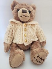 FAO Schwarz Plush Limited Edition Holiday Coated Plush Teddy Bear 2017